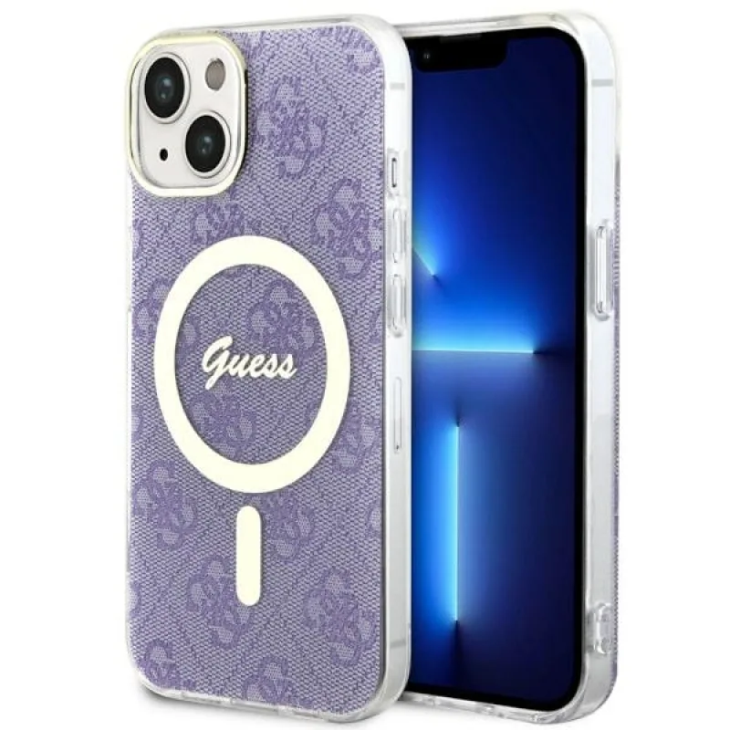 Guess GUHMP14MH4STU iPhone 14 Plus 6,7" fialový/fialový pevný obal 4G MagSafe