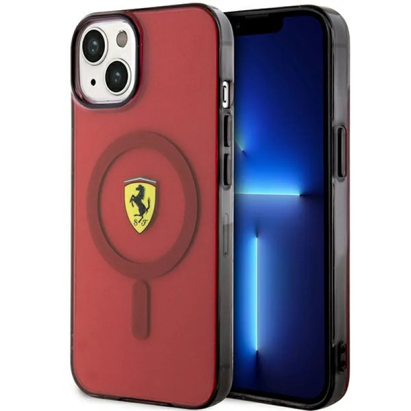 Ferrari FEHMP14SURKR iPhone 14 6,1" červený/červený pevný obal Translucent Magsafe