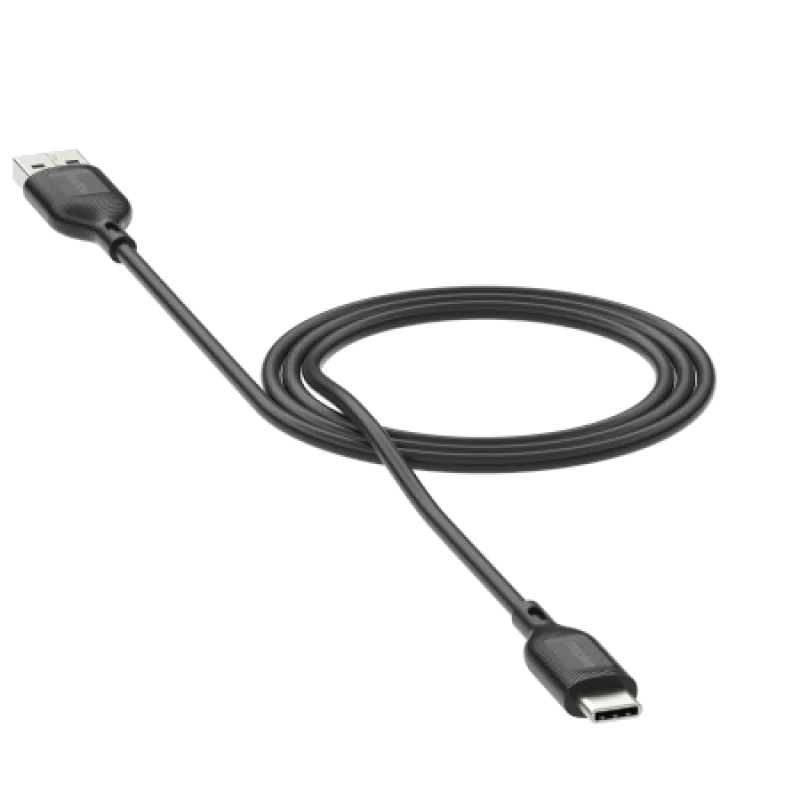 Mophie Charge Essentials USB-A - USB-C kábel 1m - čierny