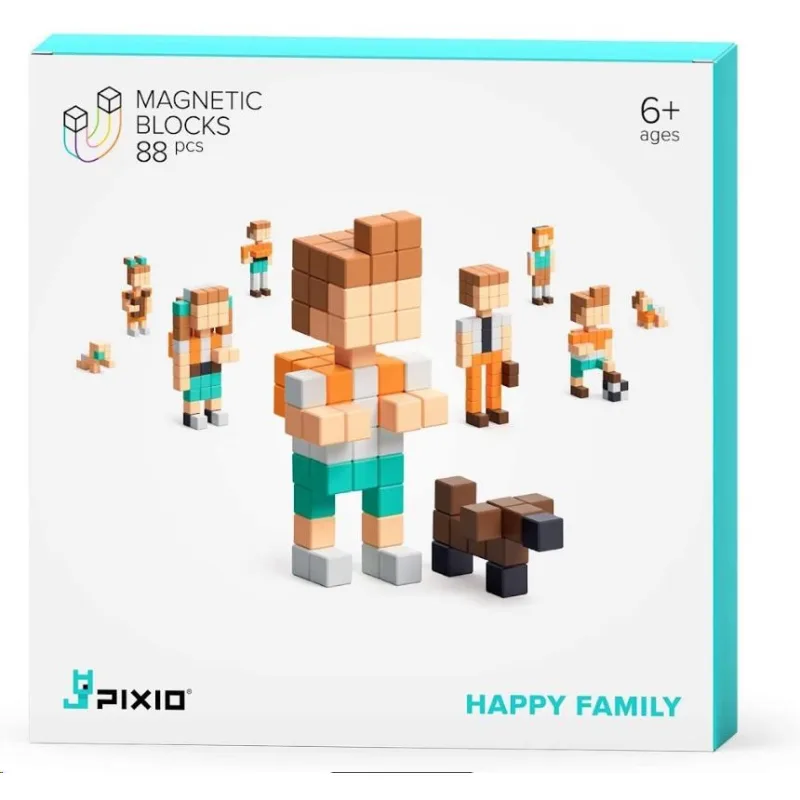 PIXIO Happy Family magnetická stavebnice 30103
