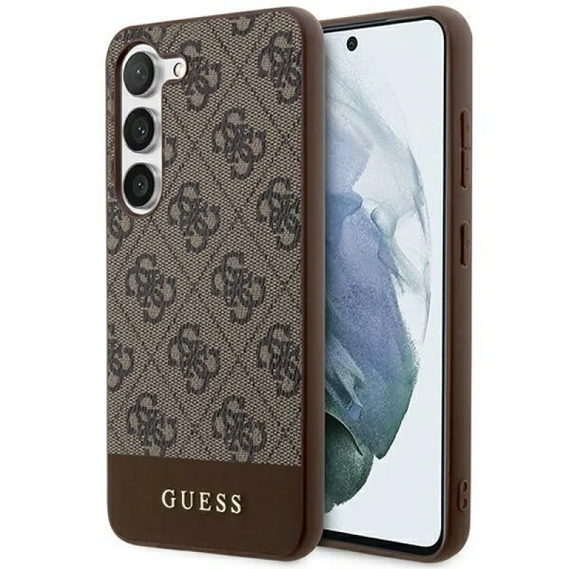 Puzdro Guess 4G Stripe Collection pre Samsung Galaxy S24+ - hnedé