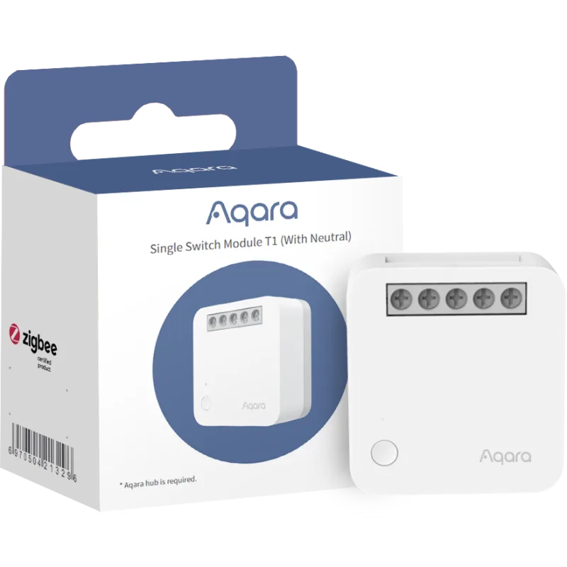 Aqara Smart Home Spínací modul T1 s Pripojenim neutrálneho vodiča SSM-U01