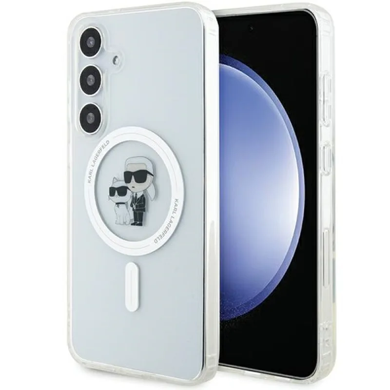 Karl Lagerfeld IML Karl&Choupette MagSafe puzdro pre Samsung Galaxy S24 - priehľadné