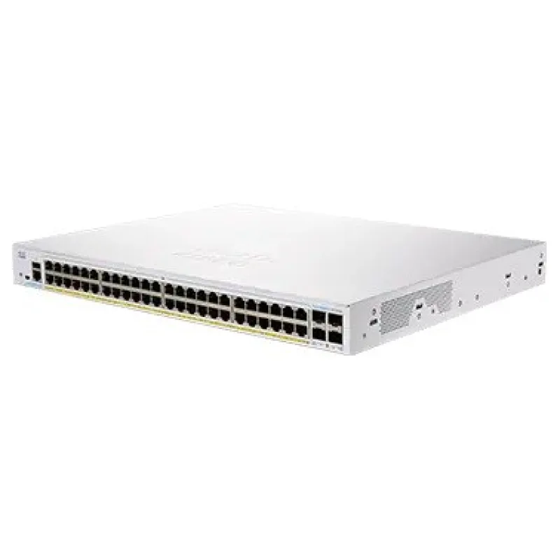 Cisco switch CBS350-48FP-4X-EU (48xGbE, 4xSFP+, 48xPoE+, 740W) - REFRESH…