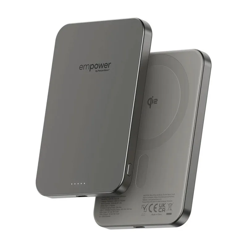 PanzerGlass EMPOWER Wireless Qi2 Powerbank 5.000 mAh - Titanium