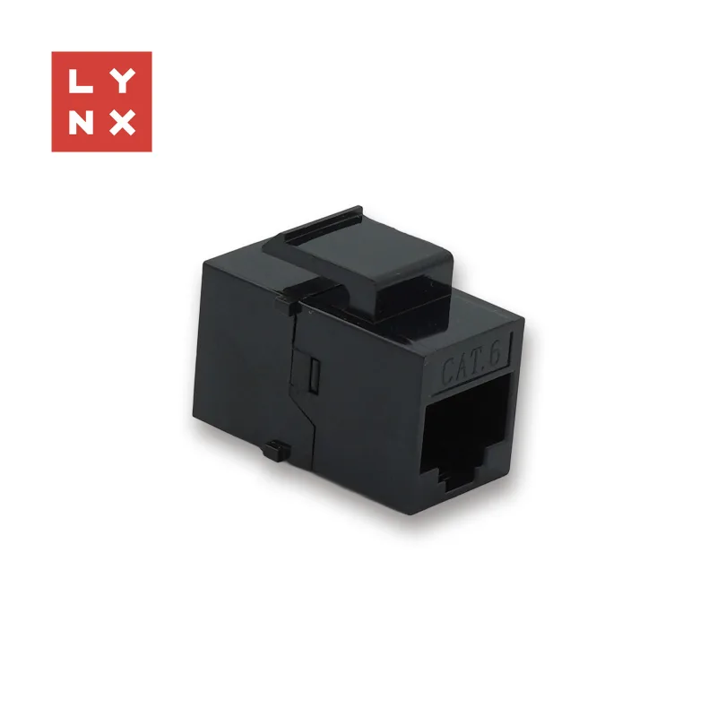 LYNX keystone spojka UTP Cat6, 8P8C, černá LX-KST-CAT6-UTP