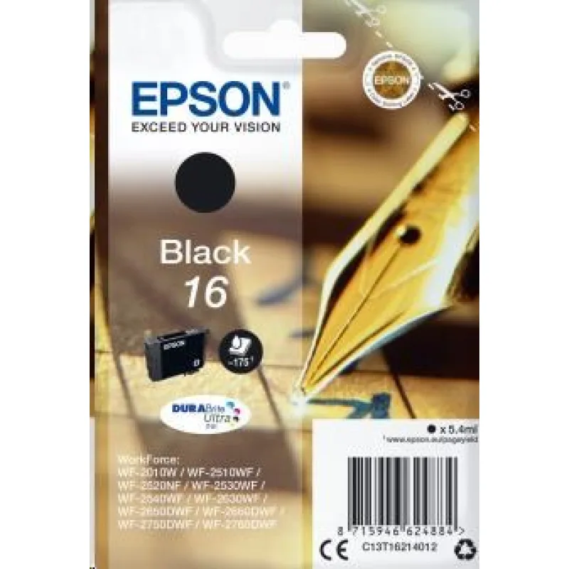 Atrament EPSON čierny Singlepack "Pen" Black 16 DURABrite Ultra Ink…