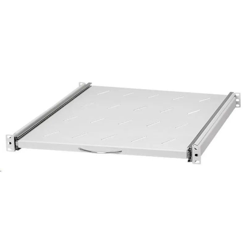 LEXI-Net 19" posuvná police s perforací 1U/ 550mm, šedá LXR19-1U-550G