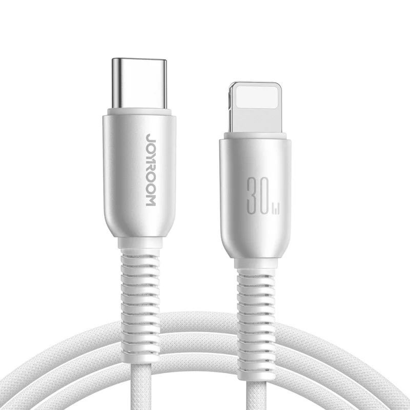 Joyroom S-A51 Špičková séria 30 W USB-C - Lightning kábel 1,2 m - svetlosivá