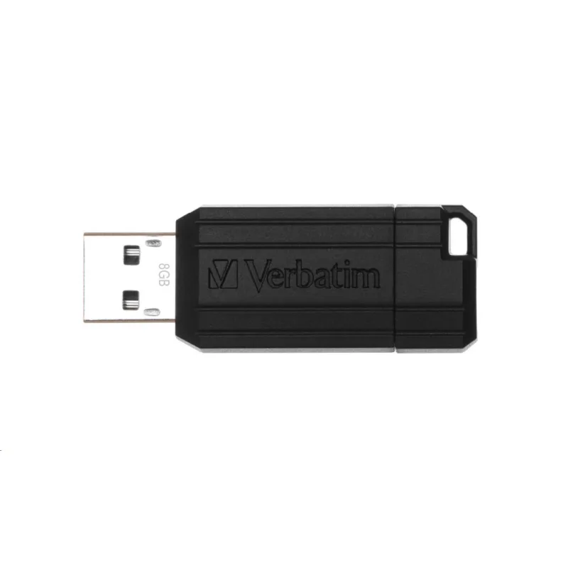 VERBATIM Flash disk 8 GB Store "n" Go PinStripe, čierny 49062