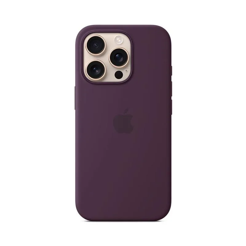 iPhone 16 Pro Silicone Case with MagSafe - Plum