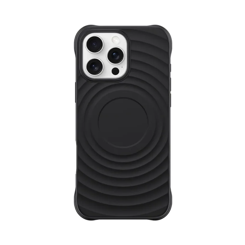 Devia kryt Ripple Magnetic Shockproof TPU Case pre iPhone 16 Pro - Black