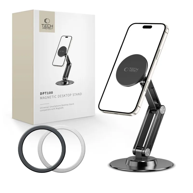 Magnetický držiak na telefón MagSafe Tech-Protect DPT100 – čierny
