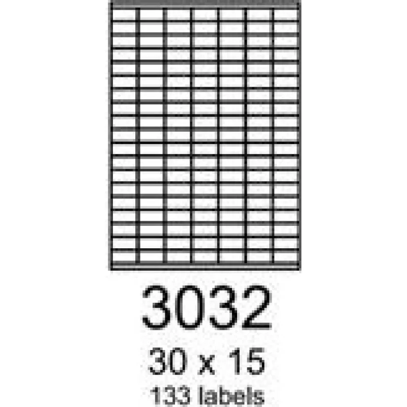 Stitky 30x15 žlté flourescentne R01313032A R0131.3032A