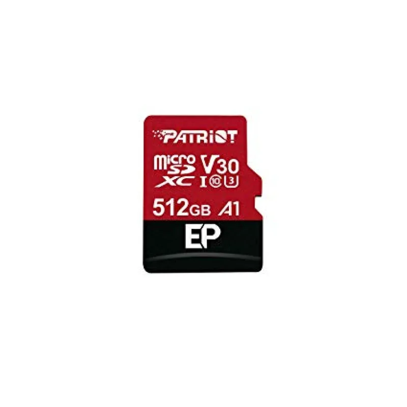 Patriot V30 A1/ micro SDXC/ 512GB/ UHS-I U3 / Class 10/ + Adaptér…