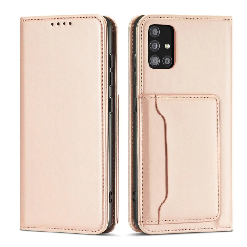 Puzdro na magnetickú kartu pre Samsung Galaxy A13 5G Pouch Wallet Card Holder Pink