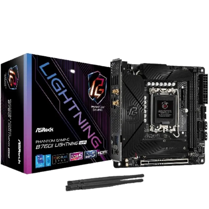 ASRock MB Sc LGA1700 B760I Lightning WiFi, Intel B760, 2xDDR5, 1xDP, …