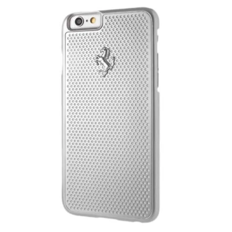 Kryt Ferrari Perforated Aluminium pre iPhone 6 / 6S - strieborný