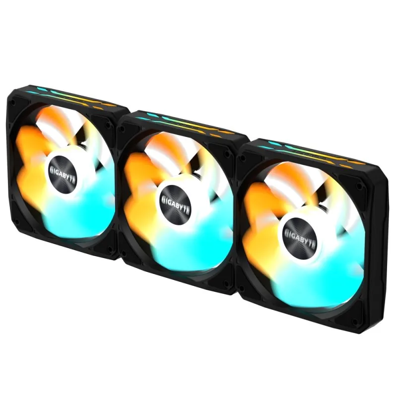 GIGABYTE ventilátor EZ CHAIN RVS FAN 3-PACK, 3x120mm, černá GP-GBT…