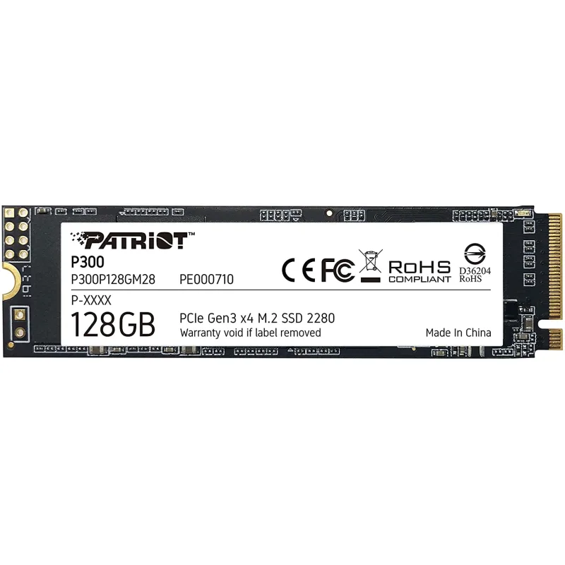 PATRIOT P300/ 128GB/ SSD/ M.2 NVMe/ 5R P300P128GM28