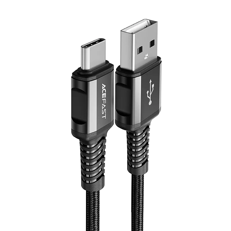 Acefast USB kábel – USB typ C 1,2 m, 3A čierny (C1-04 čierny)