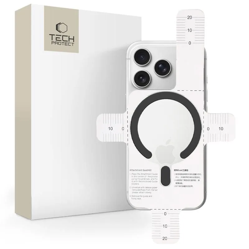 Magnetický krúžok MagSafe Tech-Protect MMP-200 na telefón – čierny