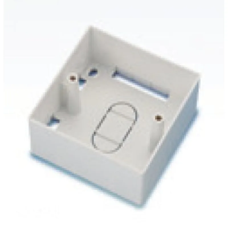 Oxnet krabica na omietku pre zásuvky Keystone, biela