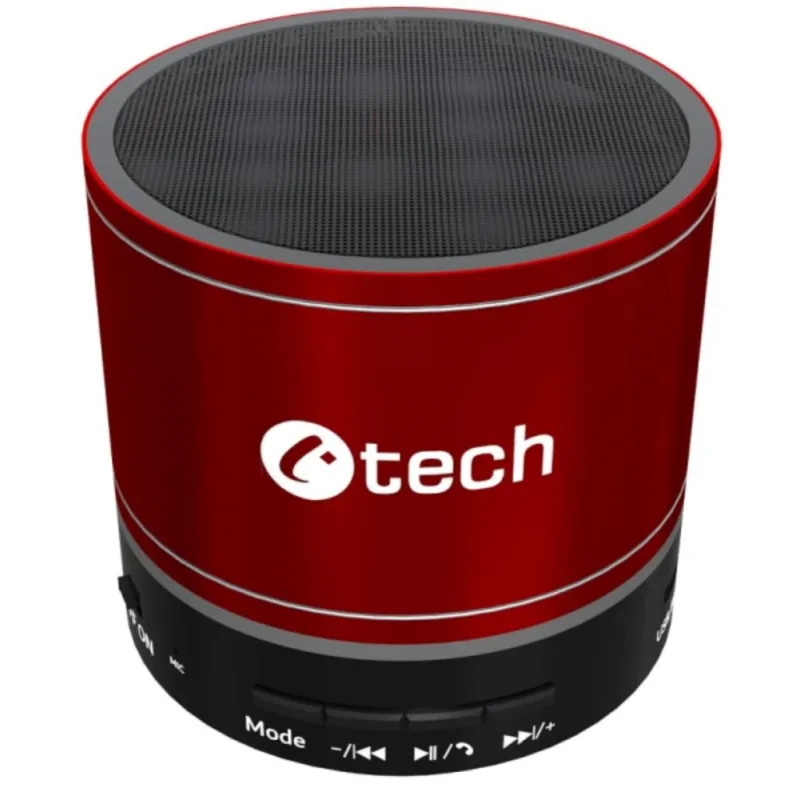 C-TECH repro SPK-08R, bluetooth, červená SPK-08R