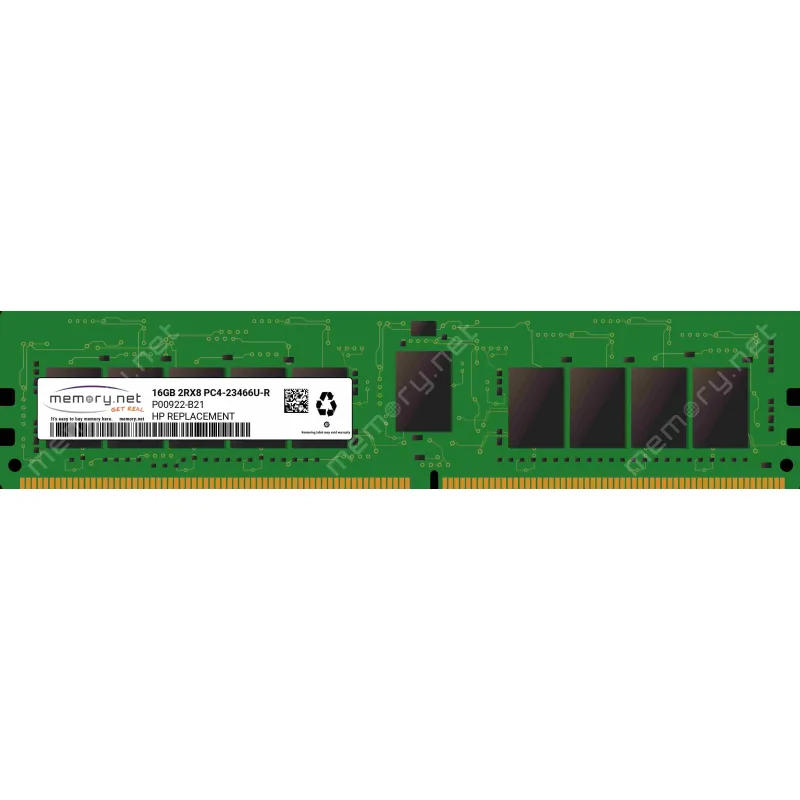 HPE 16GB (1x16GB) Dual Rank x8 DDR42933 CAS212121 RegSmartMemory Kit…