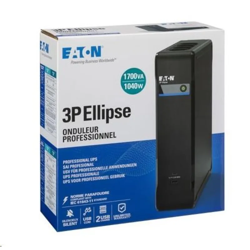 Eaton UPS 1/ 1 fáza, 1, 7 kVA- 3P Ellipse 1700 USB FR 3P1700UF