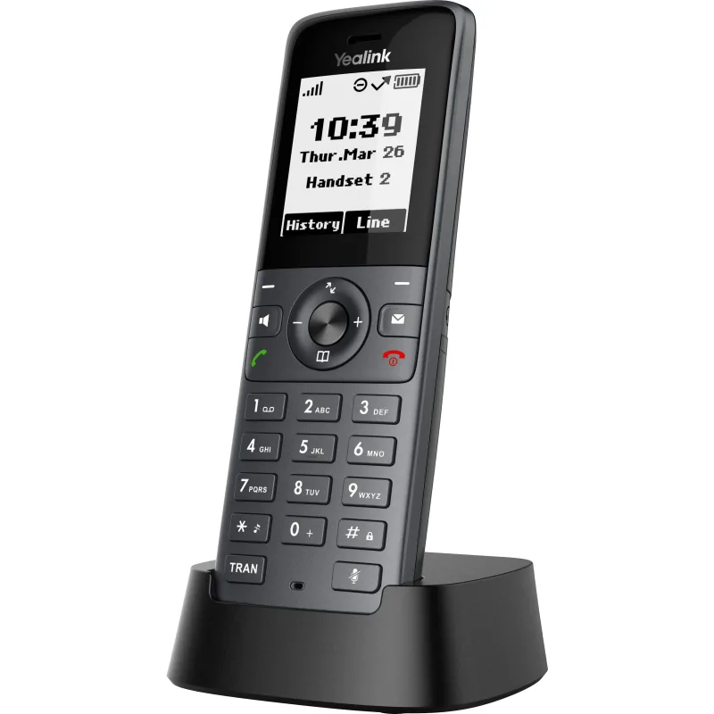 Yealink W71H SIP DECT rúčka, 1, 8" čiernobiely displej W71H