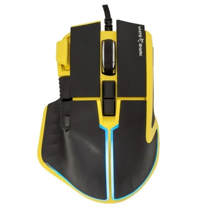 White Shark Gaming mouse MARROK, 12000 dpi, yellow