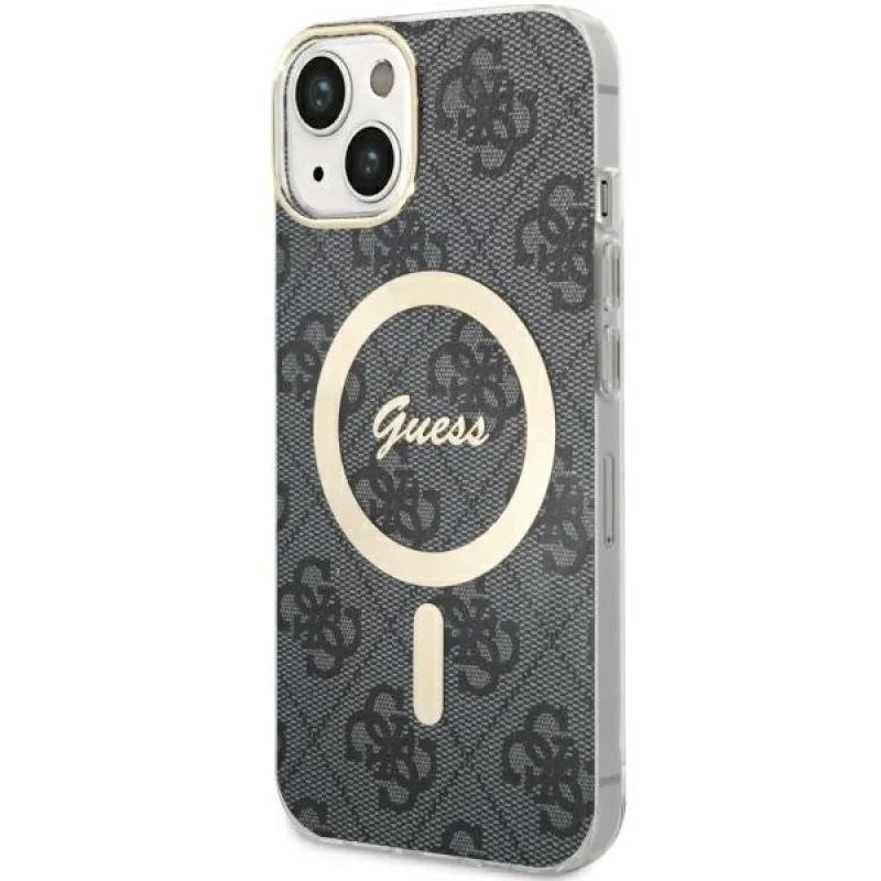 Guess 4G MagSafe puzdro pre iPhone 14 - čierne