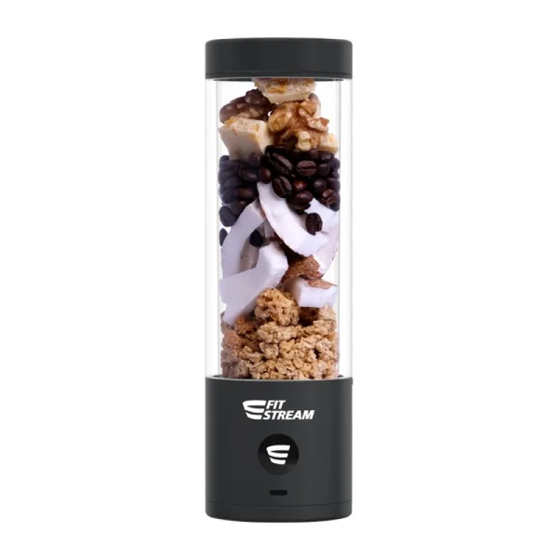 FitStream Pro Black, prenosný, USB nabíjatelný mixér FitStreamPRO-Black