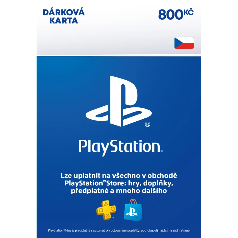ESD CZ - PlayStation Store el. peněženka - 800 Kč ESD_SCEE-CZ-00080000