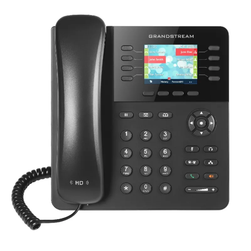 Grandstream GXP2135, 2, 8" TFT bar. displej, 4SIP účty, 8prog. hr.,…