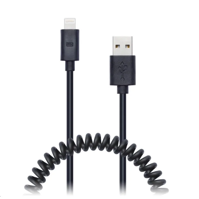 CONNECT IT Wirez Apple Lightning - špirálový flexibilný kábel USB, 1, 2…