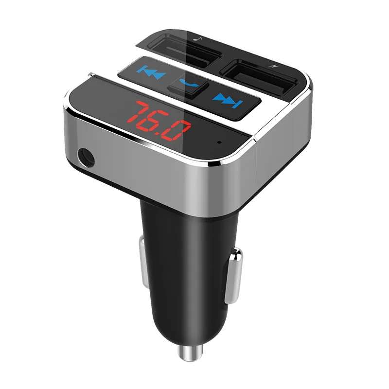 Solight FM transmitter s bluetooth připojením do auta, 2x USB +…