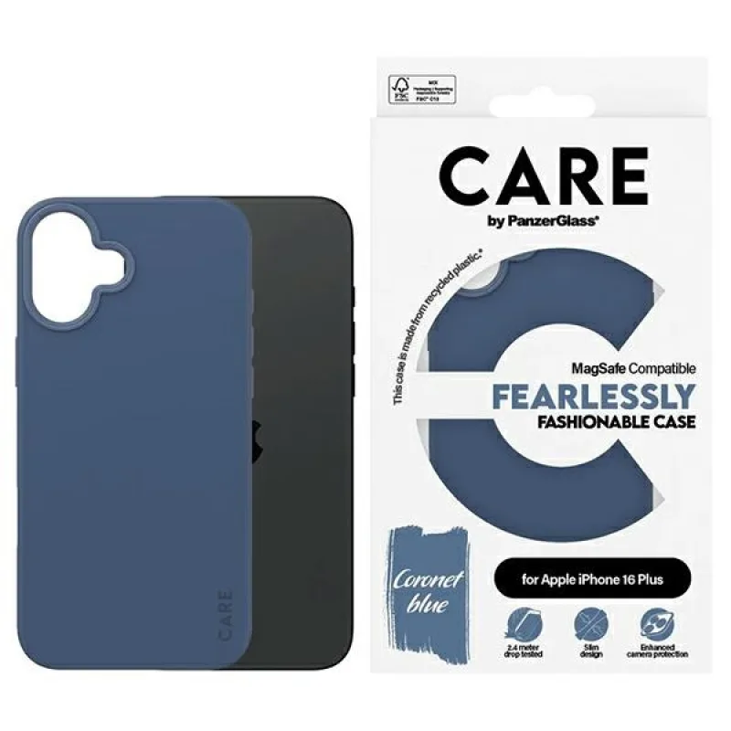 CARE by PanzerGlass Fashion Case iPhone 16 Plus 6,7" modro/modré MagSafe 1383