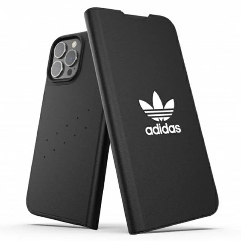 Adidas OR Booklet Case BASIC iPhone 13 Pro Max 6,7" čierna biela/čierna biela 47127
