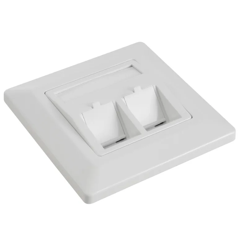 Zásuvka modulárna Solarix pre 2 keystony SX9-2-0-WH