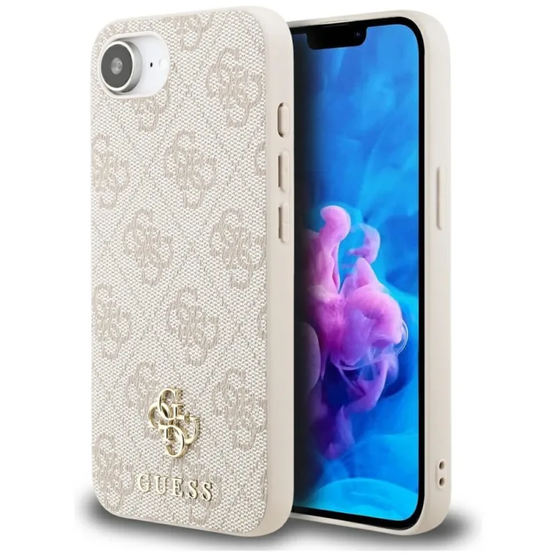 Puzdro Guess 4G Small 4G a Classic MagSafe pre iPhone 16e - ružové