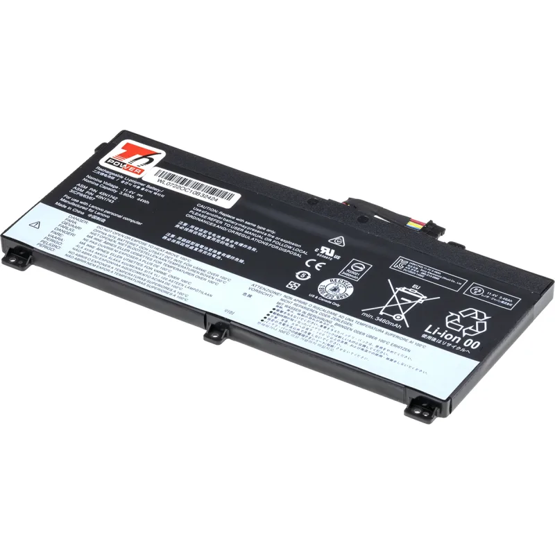 Batéria T6 Power Lenovo ThinkPad T550, T560, W550, P50, internal, 3900mAh…
