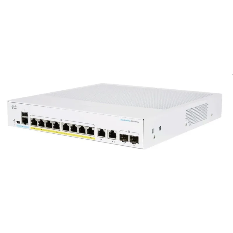 Cisco switch CBS250-8P-E-2G (8xGbE,2xGbE/SFP combo,8xPoE+,60W,fanless)…