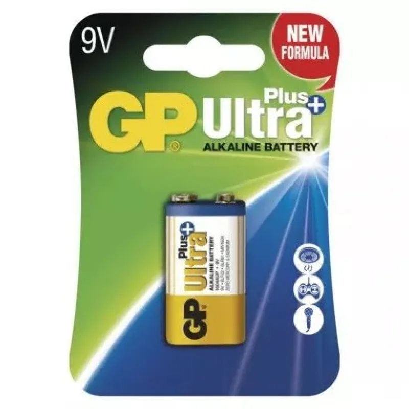 EMOS GP alkalická batéria ULTRA PLUS 9V (6LF22) 1BL