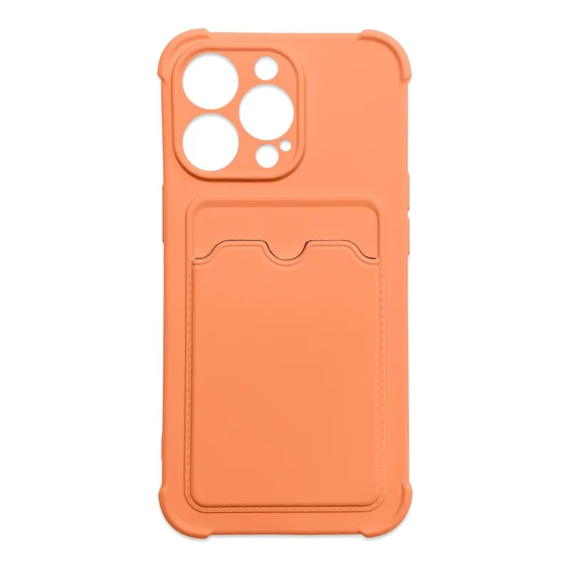 Card Armor Case Pouch Cover for iPhone 13 Mini Card Wallet Silikón Air Bag Armor Case Orange