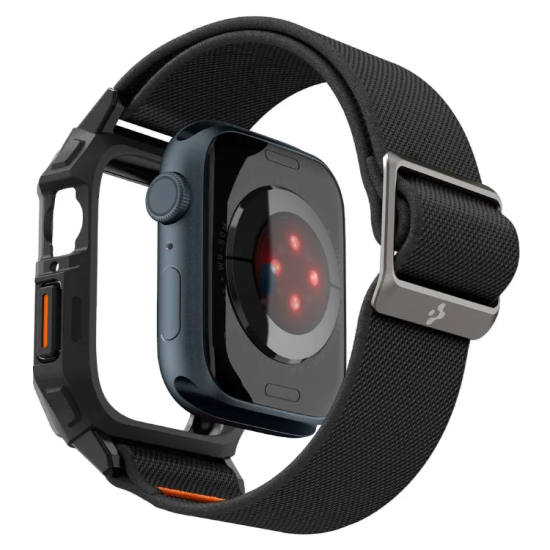 Puzdro Spigen Lite Fit Pro s remienkom pre Apple Watch 4 / 5 / 6 / 7 / 8 / 9 / SE (44 / 45 mm) - matná čierna