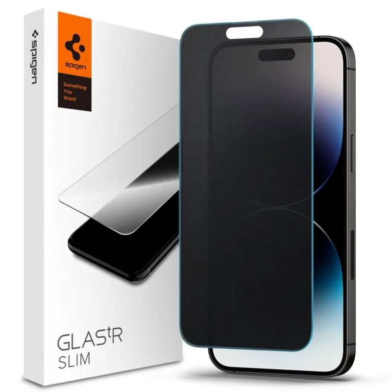 Spigen ochranné sklo GLAS.tR Slim HD Anti Glare/Privacy pre iPhone 14 Pro…