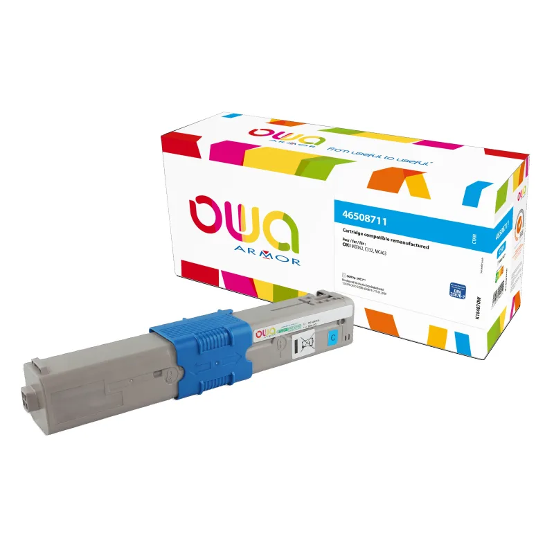 OWA Armor toner kompatibilný s OKI 46508711, 3000st, modrá/ cyan K18487OW