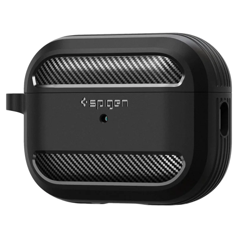 Puzdro Spigen Rugged Armor pre Apple AirPods Pro 1 / 2 - Matte Black
